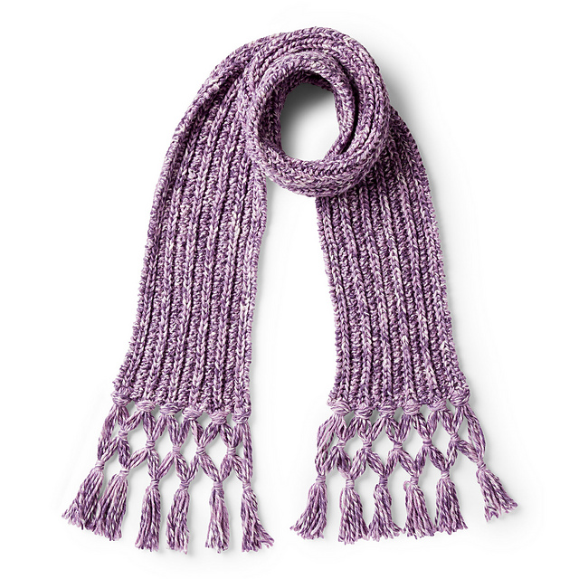 Twisted Fringe Scarf