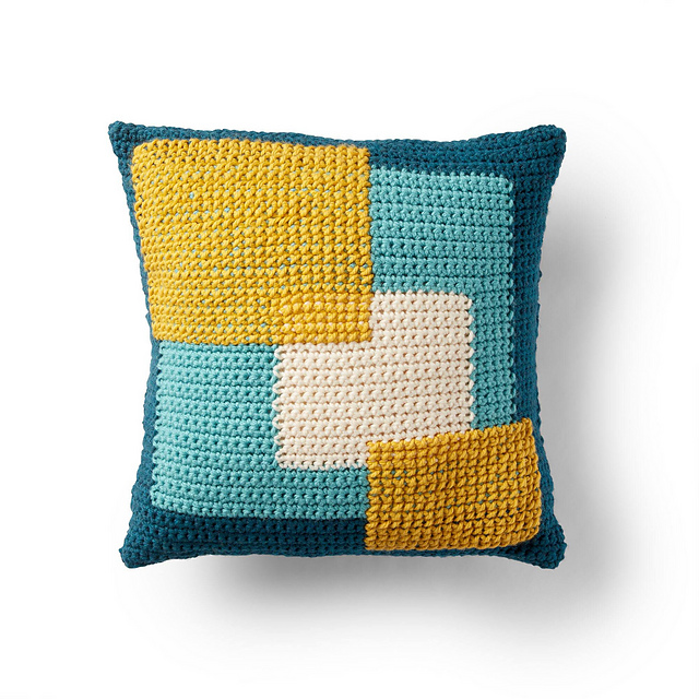 Crossed Squares Pillow