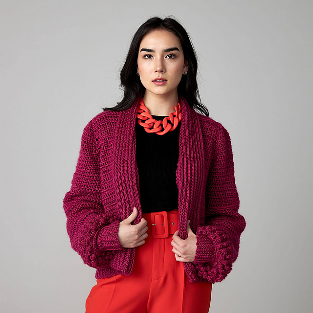 Bobble stitch cardigan sale