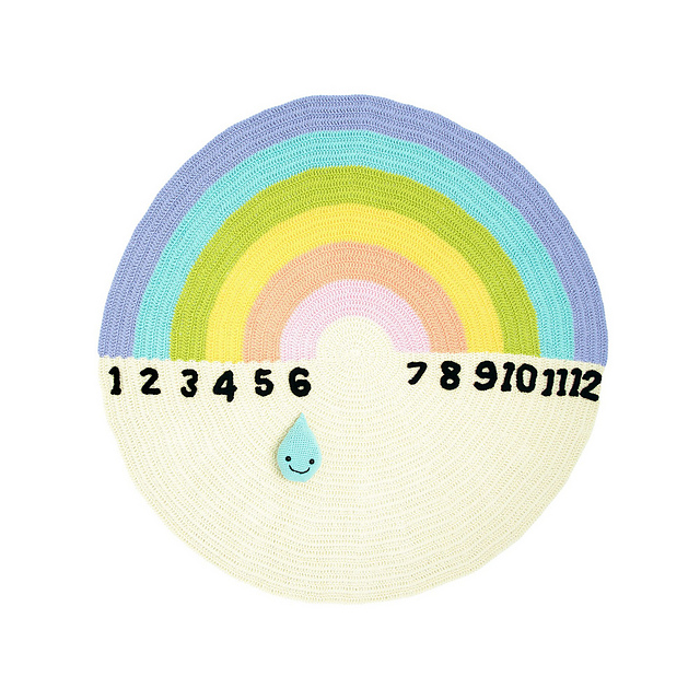 Rainbow Milestone Blanket