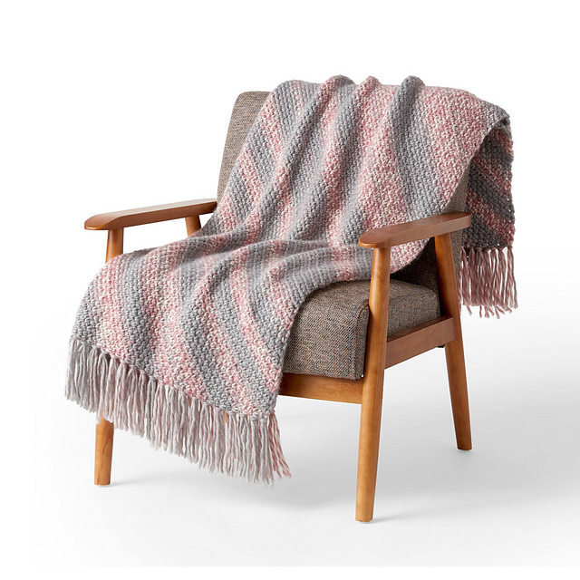 Bias Striped Swirl Blanket