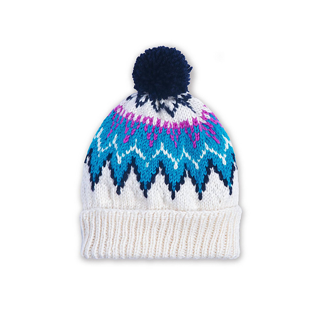 Family Knit Adult Fair Isle Hat