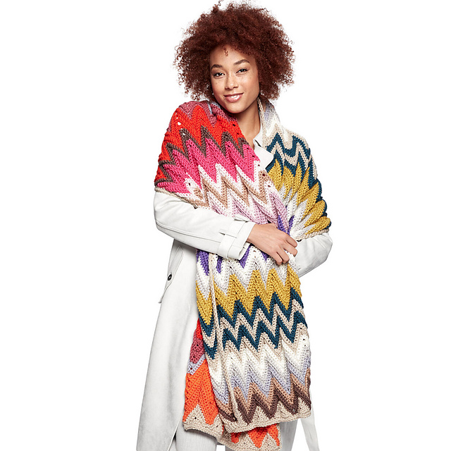 Zig-Zag Rectangular Shawl
