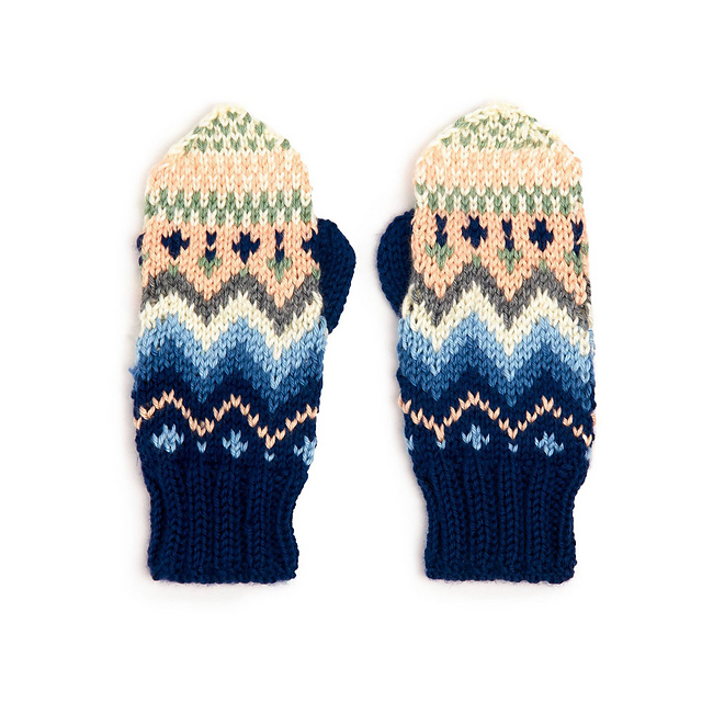 Fair Isle Mittens - Knit