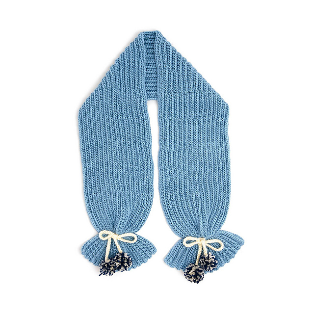 Textured Ribbing Scarf