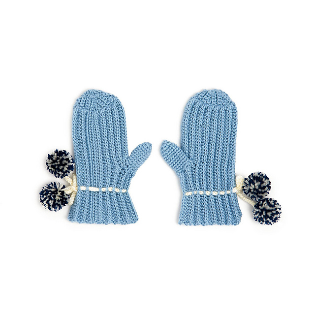 Textured Ribbing Mittens