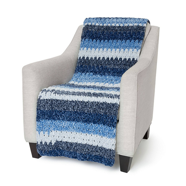 Larksfoot Afghan (self striping)
