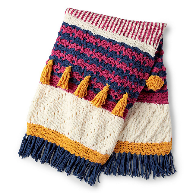Festive Textures Blanket