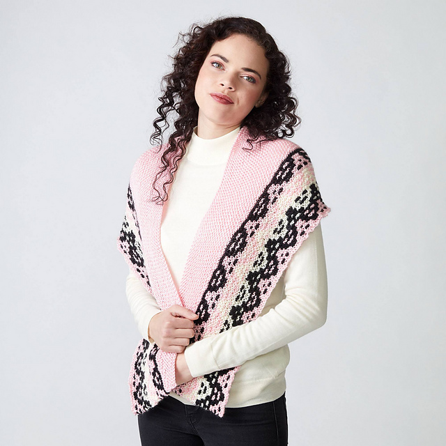 Mosaic Border Shawl