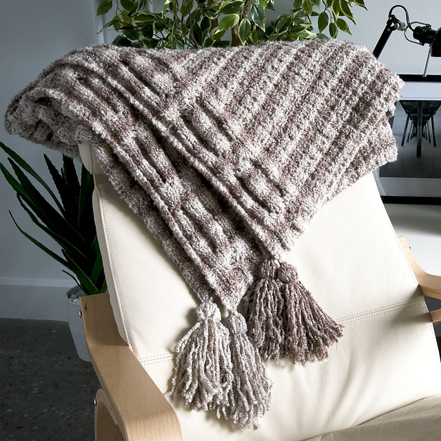 Textural Cable Throw