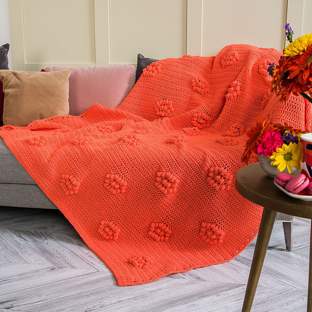 Popcorn Blooms Blanket