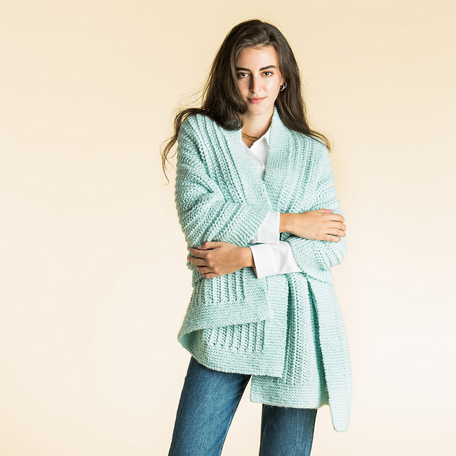 Easy Eyelet Stitch Wrap