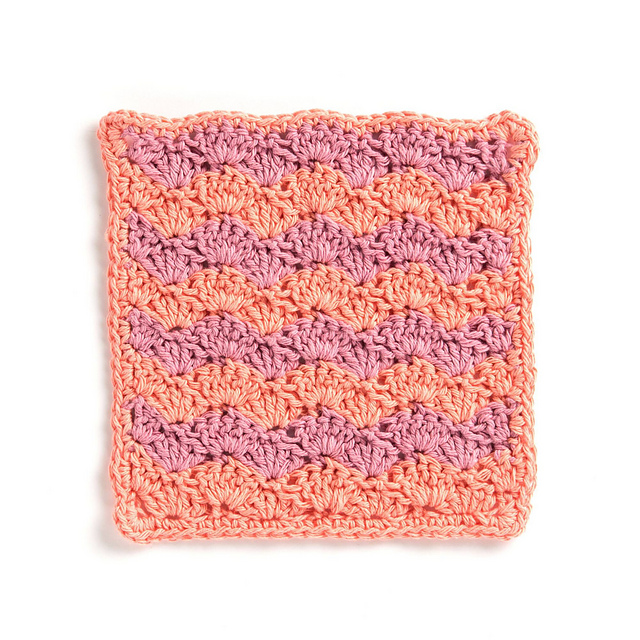 Shell Stitch Dishcloth