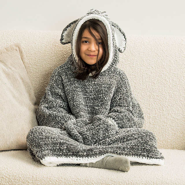 Funky Donkey Kids Blanket Hoodie