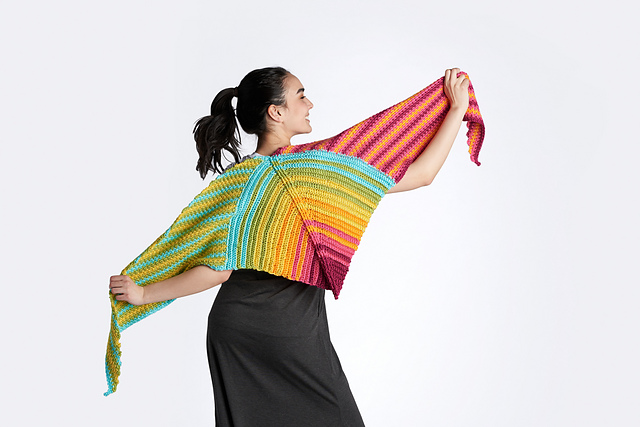 Mitered Ridges​ Shawl