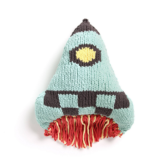 Rocket Ship Pillow