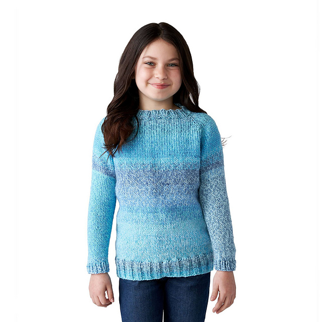 Childs Top Down Pullover