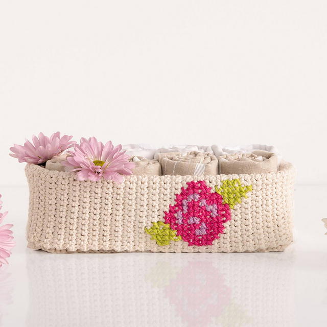 Cross Stitch Basket