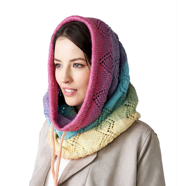 Ravelry: Crossed Lace Snood pattern by Red Heart Design Team
