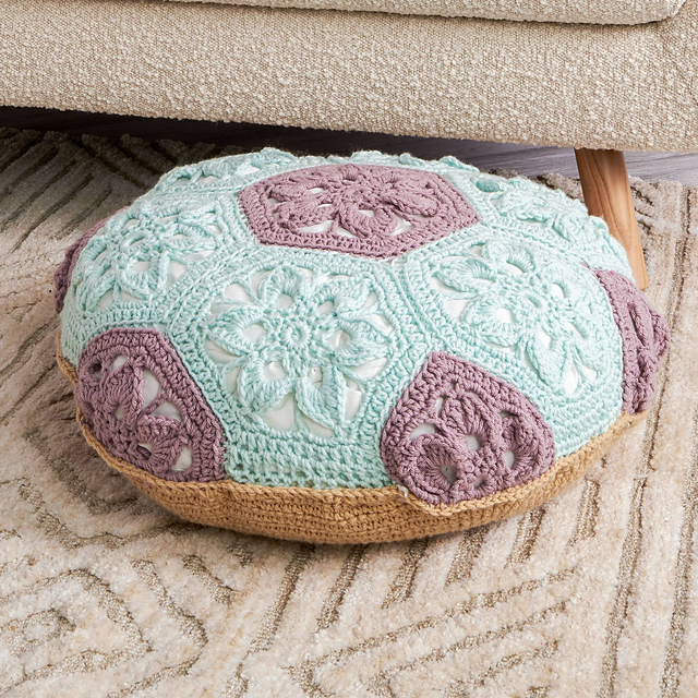 Granny Hexagon Pouf