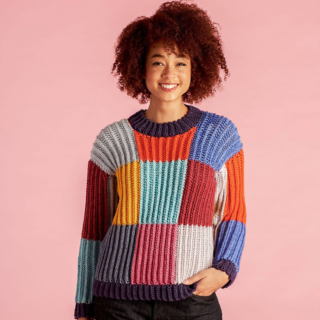 Boxy Checks Sweater