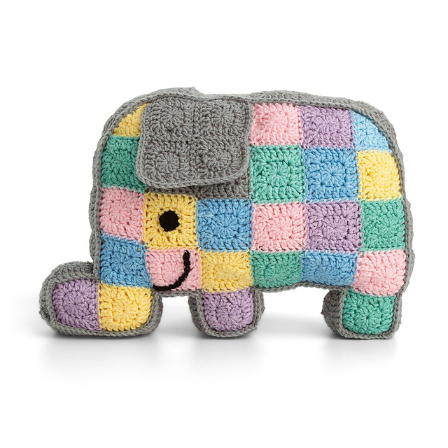 Patchwork Elephant Pillow