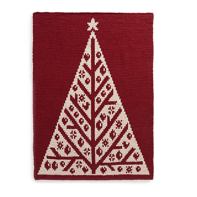 Reversible Holiday Tree Blanket