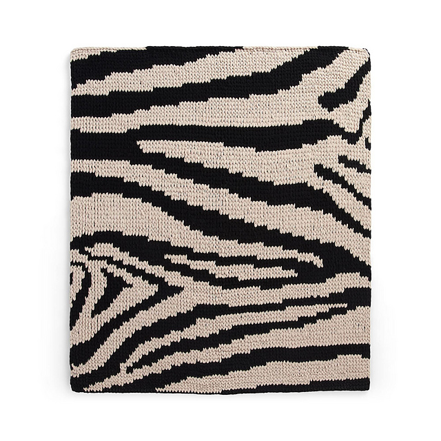 Reversible Zebra Print Blanket