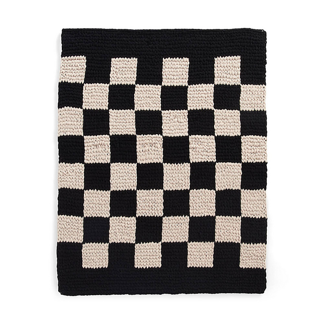 Reversible Checkerboard Rug