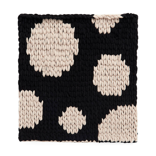 Reversible Polka Dot Chair Pad