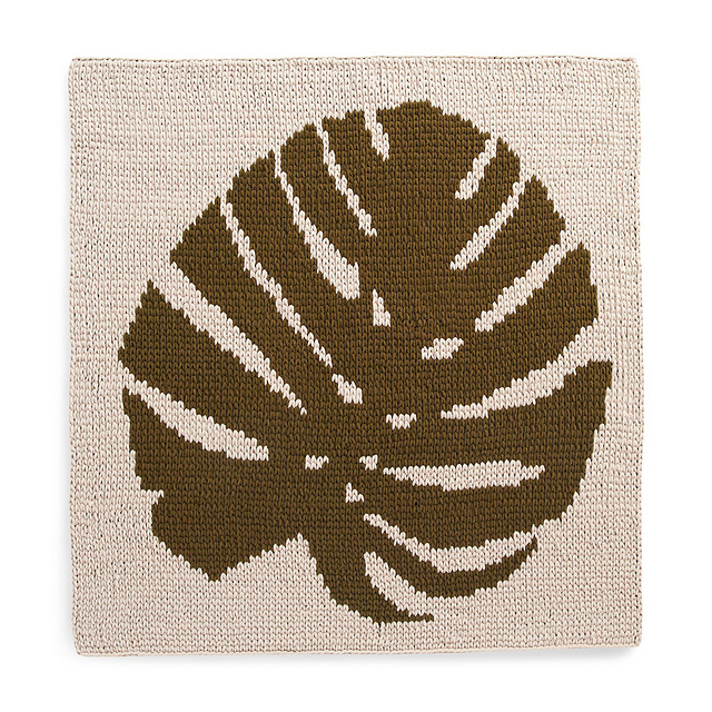 Reversible Monstera Leaf Blanket