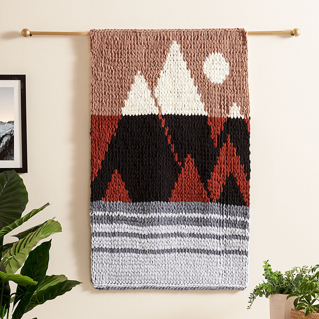Reversible Misty Mountains Wall Hanging