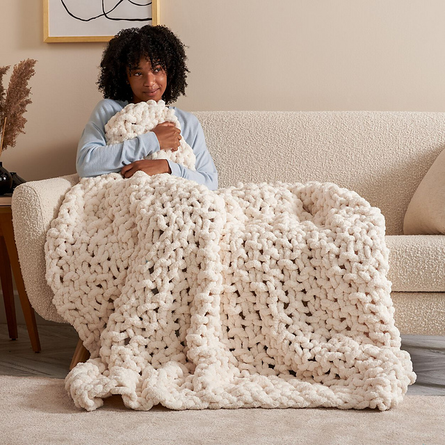 Seed Stitch Blanket