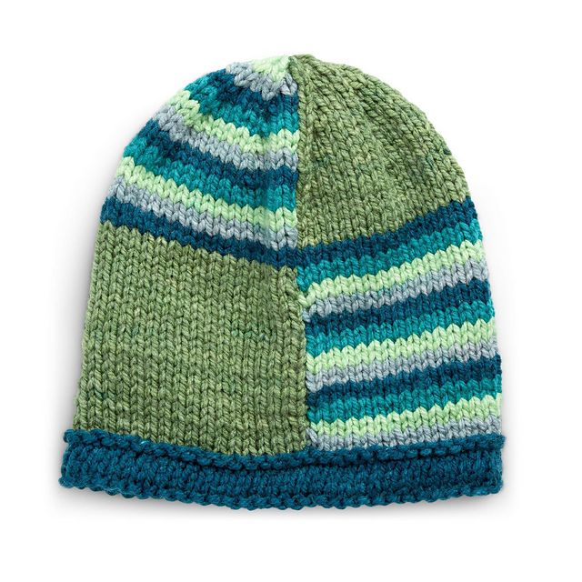 Striped and Blocked Hat