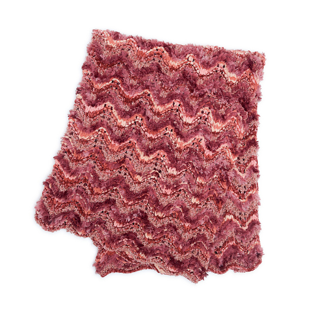 Knit Peaks and Valleys Blanket