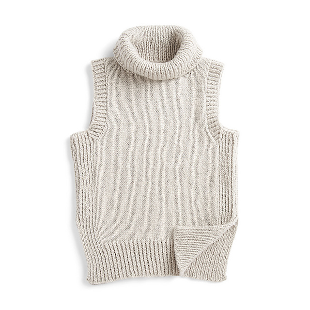 Ravelry: Turtleneck Vest pattern by Red Heart Design Team