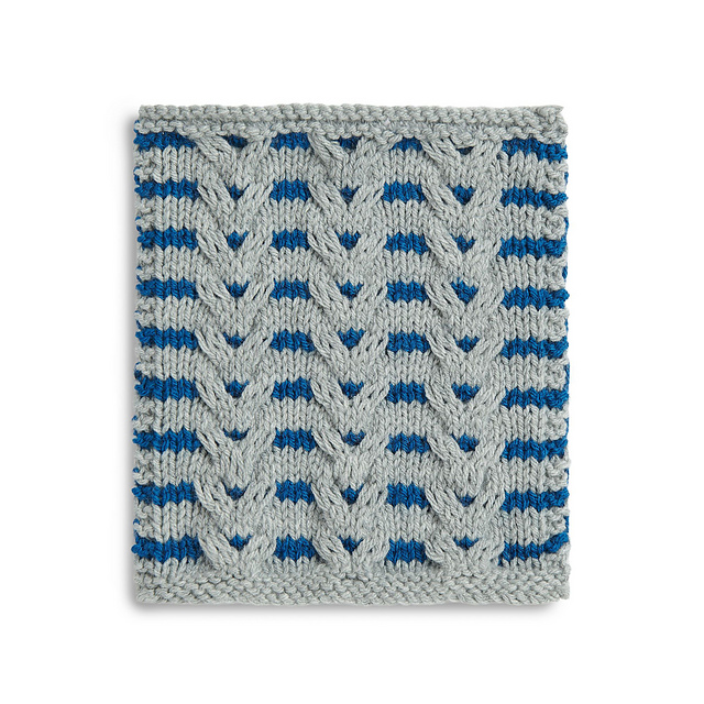 Two Color Cables Block