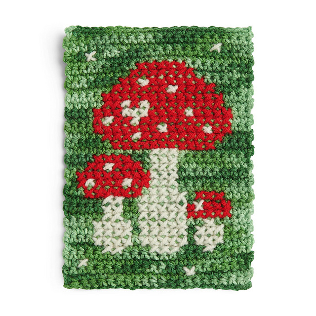 Mushroom Cross Stitch Block