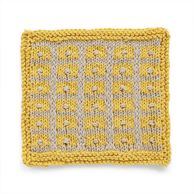 Gridded Texture Dishcloth