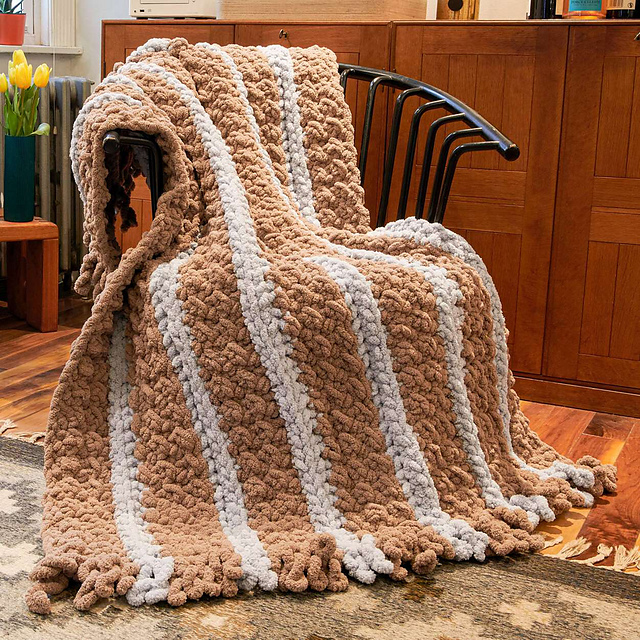 Textured Stripes Blanket