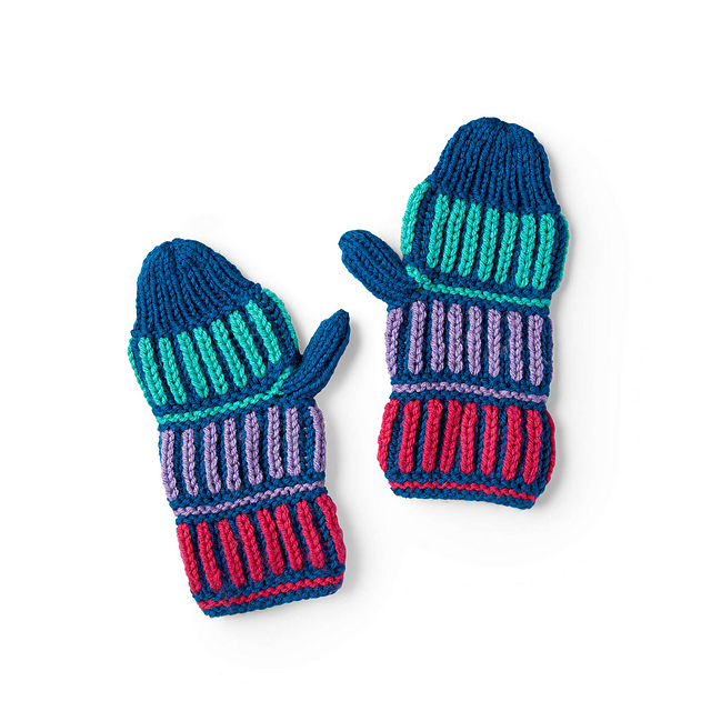 Warm Brioche Mittens