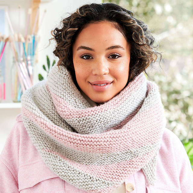 Sharp Wedges Knit Shawl