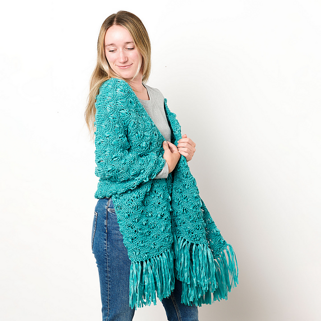 Foam Waves Knit Wrap