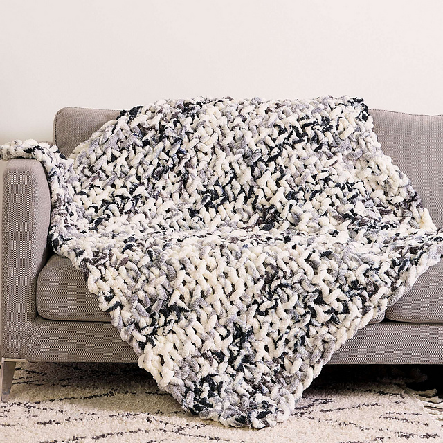 Watercolor Table Knit Blanket
