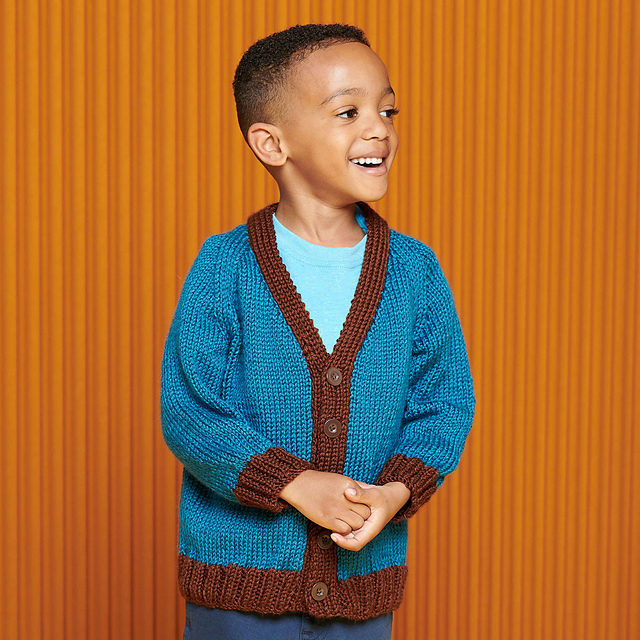 V-Neck Knit Cardigan