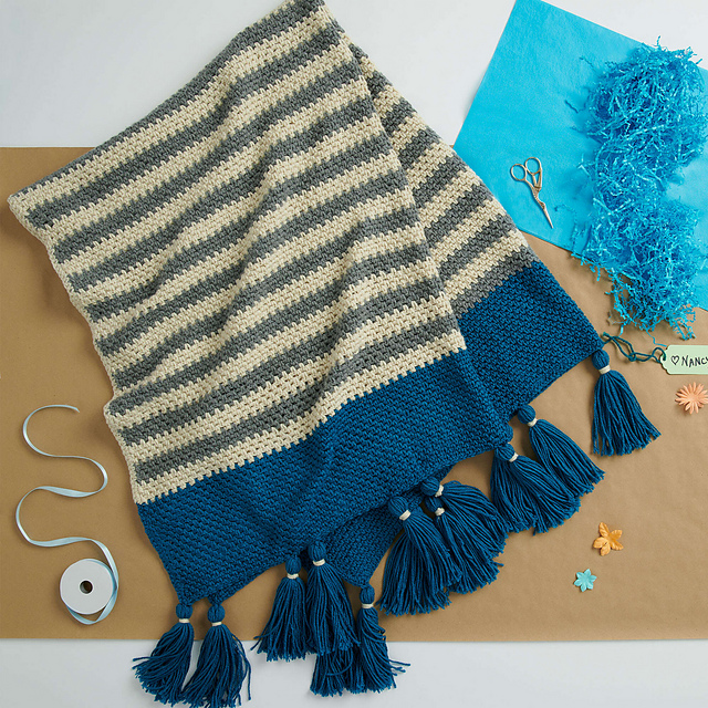 Stripe Border Throw