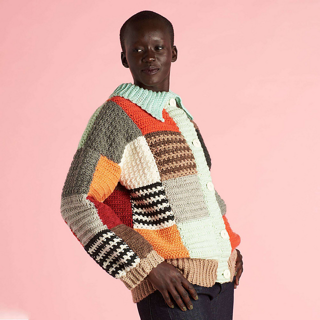 Ravelry: Patchwork Cardigan pattern by Yarnspirations Design