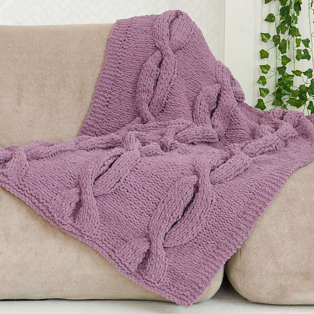 Bulky Cable Blanket