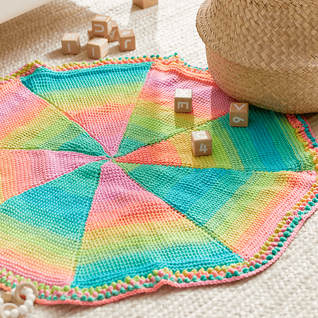 Tunisian Carousel Baby Blanket
