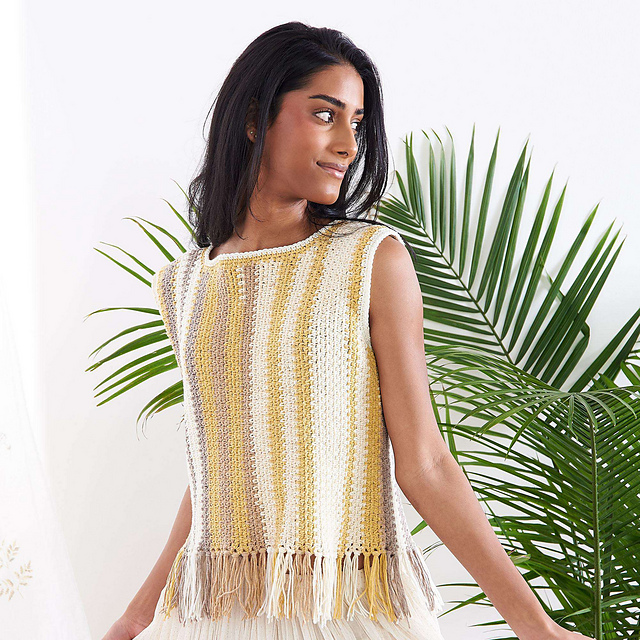 Stripes & Fringe Tank
